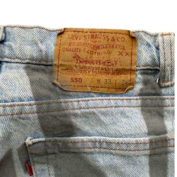 Vintage Levi's 550 33x32 Custom Painter Jeans - Picture 6 of 6